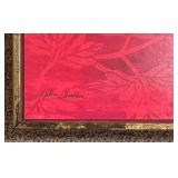 LBR1 - Framed Artwork Gilded Jacquard by Matina Theodosiou (Lot of 3)