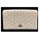 LLFR - Clutch - Coach Callie Foldover Chain Clutch White Quilted Nappa Leather