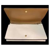 LLFR - Clutch - Coach Callie Foldover Chain Clutch White Quilted Nappa Leather