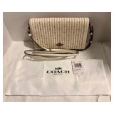 LLFR - Clutch - Coach Callie Foldover Chain Clutch White Quilted Nappa Leather