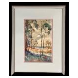 LLFR - Watercolor Framed Landscape Artwork