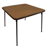 LLS - Vintage Folding Table & 4 Chairs Cosco Home Products Brown Vinyl Set