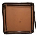 LLS - Vintage Folding Table & 4 Chairs Cosco Home Products Brown Vinyl Set