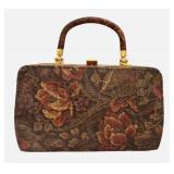 LLFR - Vintage Floral Tapestry Box Purse CIA Tango Creations