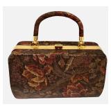 LLFR - Vintage Floral Tapestry Box Purse CIA Tango Creations