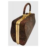 LLFR - Vintage Floral Tapestry Box Purse CIA Tango Creations