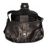LLFR - Shoulder Bag - Vintage Coach Soho Black Leather Flap