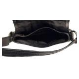 LLFR - Shoulder Bag - Vintage Coach Soho Black Leather Flap