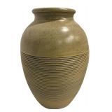 LLFR - Ceramic Olive Vase - Pier 1 Large Ribbed