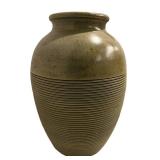 LLFR - Ceramic Olive Vase - Pier 1 Large Ribbed