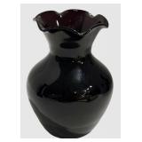 LLFR - Vintage Mid-Century Modern Glass Vases Hughes Amethyst & Purple (Lot of 5)
