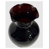 LLFR - Vintage Mid-Century Modern Glass Vases Hughes Amethyst & Purple (Lot of 5)