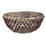 LLFR - Amethyst Crystal Collection in Glass Basket & Bowl (Lot of 6)
