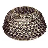LLFR - Amethyst Crystal Collection in Glass Basket & Bowl (Lot of 6)