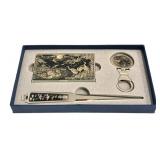 LLFR - Mother of Pearl Inlay Korean Gift Set Crane & Pine Tree