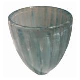 LLFR - Glass Vase With Faux Lilies & Painted Glasses Mixed Lot