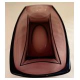 LR - Vintage Amethyst Glass Bowl, Dish & Compote Set (Lot of 3)