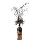 LR - Decorative Floor Vase With Foliage