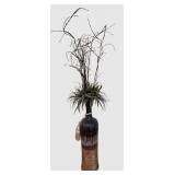 LR - Decorative Floor Vase With Foliage