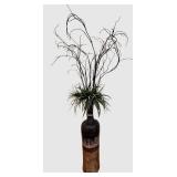 LR - Decorative Floor Vase With Foliage