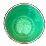 LR - Colorful Striped Ceramic Bowl Set (Lot of 4)