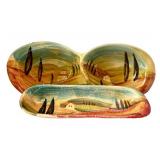 LR - Vintage Serving Trays - Modigliani Italy Set of 2