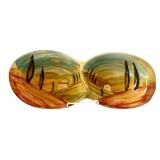 LR - Vintage Serving Trays - Modigliani Italy Set of 2