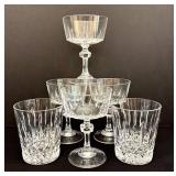 K - Crystal Glassware Set Princess House Esprit & Old Dublin (Lot of 6)