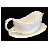 K - Bone China Coalport Countryware Teapot, Gravy Boat And Under Plate