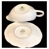 K - Bone China Coalport Countryware Teapot, Gravy Boat And Under Plate
