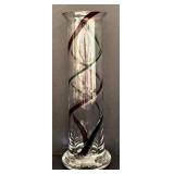 LR - Vintage Glass Solifleur Vase - Friedrich Kristal