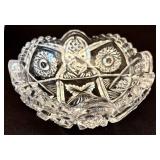 K - Vintage Crystal Serving Set 9 Pieces Bowls Creamer Sugar & Dishes