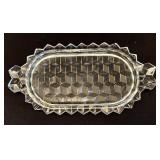 K - Vintage Crystal Serving Set 9 Pieces Bowls Creamer Sugar & Dishes