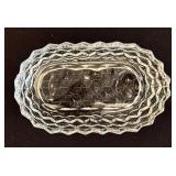 K - Vintage Crystal Serving Set 9 Pieces Bowls Creamer Sugar & Dishes