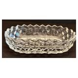 K - Vintage Crystal Serving Set 9 Pieces Bowls Creamer Sugar & Dishes