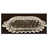 K - Vintage Crystal Serving Set 9 Pieces Bowls Creamer Sugar & Dishes