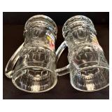 K - Glass Beer Steins - Ottobeurer, Hofbrau & Kaiser (Lot of 7)