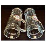 K - Glass Beer Steins - Ottobeurer, Hofbrau & Kaiser (Lot of 7)