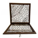 LR - Metal Wall Art Panels Dark Bronze (Lot of 2)
