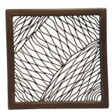 LR - Metal Wall Art Panels Dark Bronze (Lot of 2)