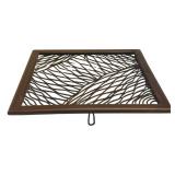 LR - Metal Wall Art Panels Dark Bronze (Lot of 2)