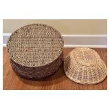 Wicker Basket Mixed Lot of 9