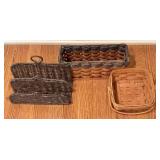 Wicker Basket Mixed Lot of 9