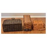 Wicker Basket Mixed Lot of 9