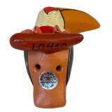 LR - Wooden Animal Whistles Toucan & Frogs Poc a Poco L0410 (Lot of 3)