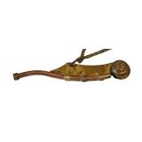 LR - Boatswain Pipe Whistle Nautical Brass With Chain