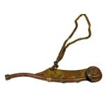 LR - Boatswain Pipe Whistle Nautical Brass With Chain
