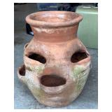 G - Strawberry Pot - Craven Pottery Terracotta Planter