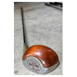 Vintage Golf Club Set Wilson Cart Bag With Assorted Clubs