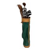 G - Vintage Golf Clubs & Bag Westchester, Titleist, Imperial, Acu-Flo Mixed Lot